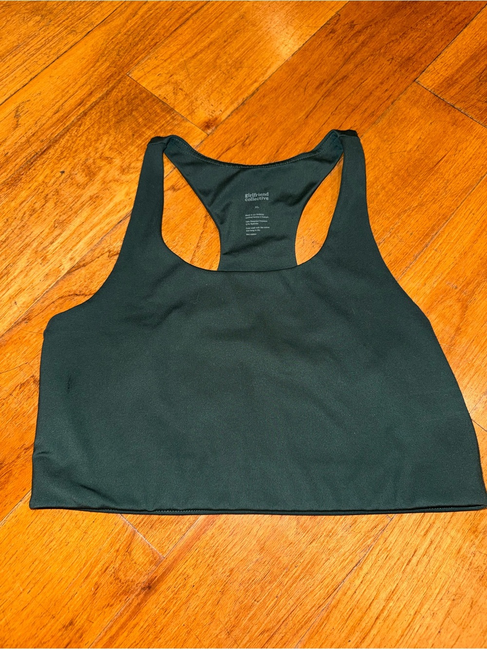 Girlfriend Collective Racerback Bra - Green